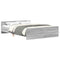 vidaXL Bed Frame without Mattress Grey Sonoma 135x190 cm Double