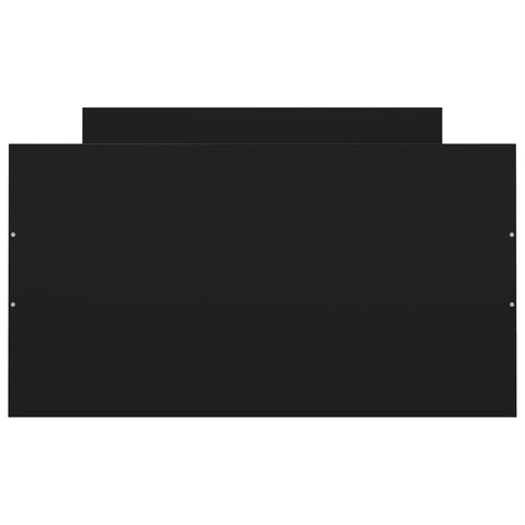 vidaXL Bed Frame without Mattress Black 100x200 cm