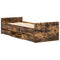 vidaXL Bed Frame without Mattress Smoked Oak 100x200 cm