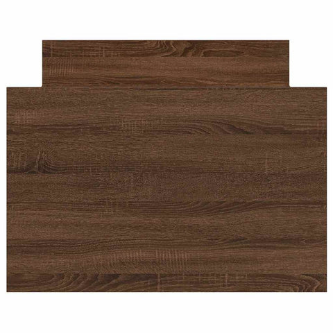 vidaXL Bed Frame without Mattress Brown Oak 100x200 cm