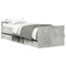 vidaXL Bed Frame without Mattress Concrete Grey 90x190 cm Single