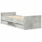 vidaXL Bed Frame without Mattress Concrete Grey 90x190 cm Single