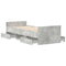 vidaXL Bed Frame without Mattress Concrete Grey 90x190 cm Single