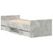 vidaXL Bed Frame without Mattress Concrete Grey 90x190 cm Single