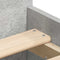 vidaXL Bed Frame without Mattress Concrete Grey 90x190 cm Single