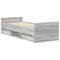 vidaXL Bed Frame without Mattress Grey Sonoma 90x190 cm Single
