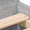 vidaXL Bed Frame without Mattress Grey Sonoma 90x190 cm Single