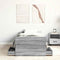 vidaXL Bed Frame without Mattress Grey Sonoma 75x190 cm Small Single