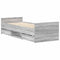 vidaXL Bed Frame without Mattress Grey Sonoma 75x190 cm Small Single