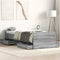 vidaXL Bed Frame without Mattress Grey Sonoma 75x190 cm Small Single
