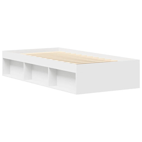 vidaXL Bed Frame without Mattress White 90x190 cm Single