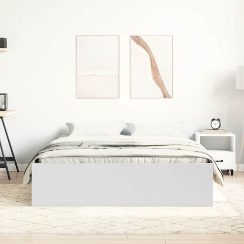 vidaXL Bed Frame without Mattress White 120x200 cm