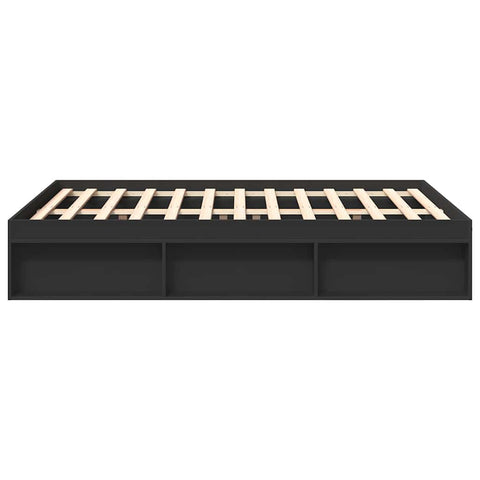 vidaXL Bed Frame without Mattress Black 120x200 cm