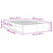 vidaXL Bed Frame without Mattress Black 120x200 cm
