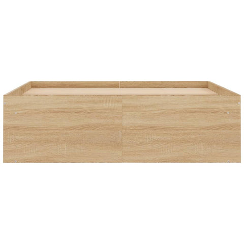 vidaXL Bed Frame without Mattress Sonoma Oak 120x200 cm