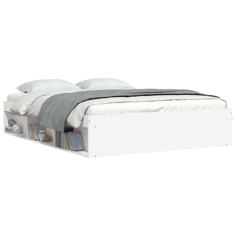 vidaXL Bed Frame without Mattress White 140x200 cm