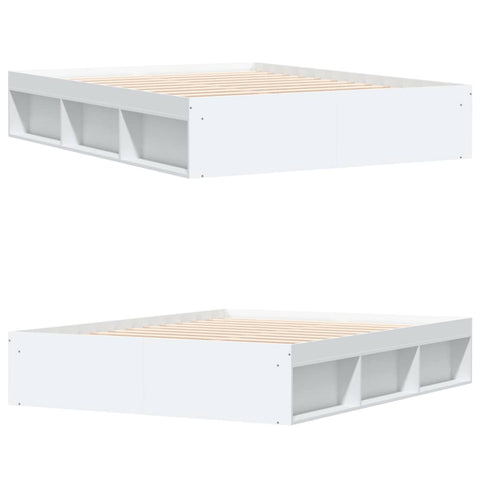vidaXL Bed Frame without Mattress White 140x200 cm
