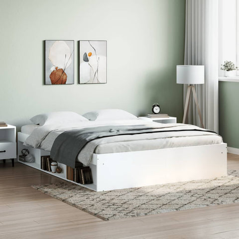 vidaXL Bed Frame without Mattress White 140x200 cm