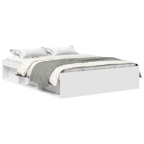 vidaXL Bed Frame without Mattress White 160x200 cm