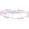 vidaXL Bed Frame without Mattress White 160x200 cm