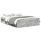 vidaXL Bed Frame without Mattress Concrete Grey 160x200 cm