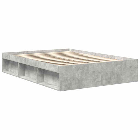 vidaXL Bed Frame without Mattress Concrete Grey 160x200 cm