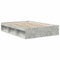 vidaXL Bed Frame without Mattress Concrete Grey 160x200 cm