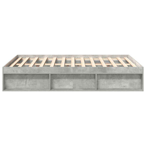 vidaXL Bed Frame without Mattress Concrete Grey 160x200 cm