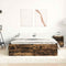vidaXL Bed Frame without Mattress Smoked Oak 160x200 cm