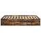 vidaXL Bed Frame without Mattress Smoked Oak 160x200 cm