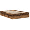 vidaXL Bed Frame without Mattress Smoked Oak 160x200 cm