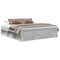 vidaXL Bed Frame without Mattress Concrete Grey 180x200 cm Super King Super King Size
