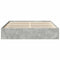 vidaXL Bed Frame without Mattress Concrete Grey 180x200 cm Super King Super King Size