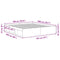vidaXL Bed Frame without Mattress Concrete Grey 180x200 cm Super King Super King Size