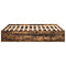 vidaXL Bed Frame without Mattress Smoked Oak 180x200 cm Super King Super King Size
