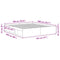 vidaXL Bed Frame without Mattress Smoked Oak 180x200 cm Super King Super King Size
