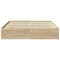 vidaXL Bed Frame without Mattress Sonoma Oak 200x200 cm