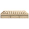 vidaXL Bed Frame without Mattress Sonoma Oak 200x200 cm