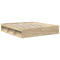 vidaXL Bed Frame without Mattress Sonoma Oak 200x200 cm