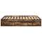 vidaXL Bed Frame without Mattress Smoked Oak 120x190 cm Small Double Small Double