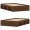 vidaXL Bed Frame without Mattress Brown Oak 120x190 cm Small Double Small Double