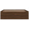 vidaXL Bed Frame without Mattress Brown Oak 120x190 cm Small Double Small Double