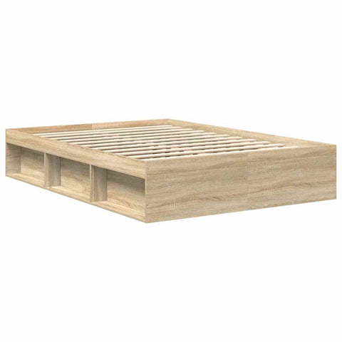 vidaXL Bed Frame without Mattress Sonoma Oak 140x190 cm