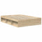 vidaXL Bed Frame without Mattress Sonoma Oak 140x190 cm