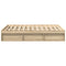 vidaXL Bed Frame without Mattress Sonoma Oak 140x190 cm