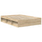 vidaXL Bed Frame without Mattress Sonoma Oak 140x190 cm