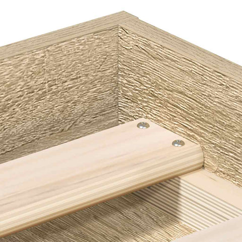 vidaXL Bed Frame without Mattress Sonoma Oak 140x190 cm