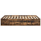 vidaXL Bed Frame without Mattress Smoked Oak 140x190 cm