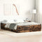 vidaXL Bed Frame without Mattress Smoked Oak 140x190 cm