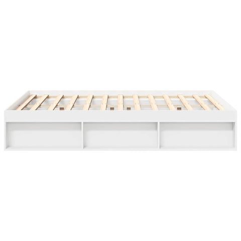 vidaXL Bed Frame without Mattress White 135x190 cm Double Double